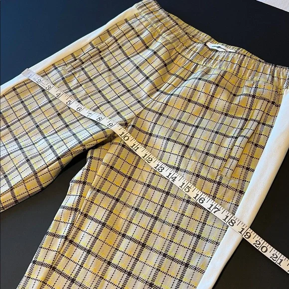 Tory Burch Tory Sport plaid Golf pants, yellow, size 4. NWOT - Picture 6 of 16